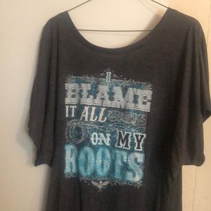 Blame it all on my roots top